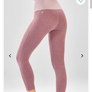 High-Waisted Statement Heathered Capri